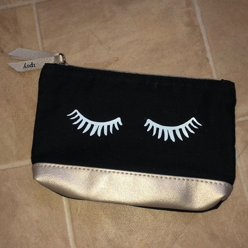 Eyelash print Cosmetic bag